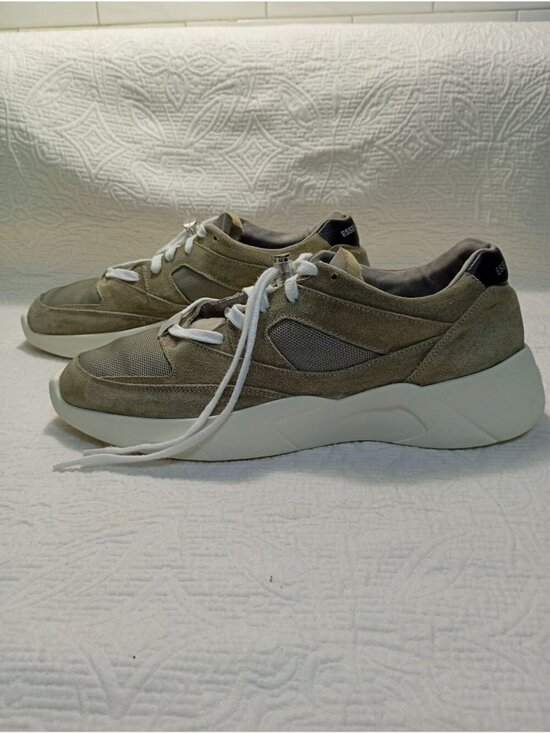 Fear Of God Essentials Mens Suede & Mesh Gray Lace-Up Sneakers Size 42 US (9.5) main image 9